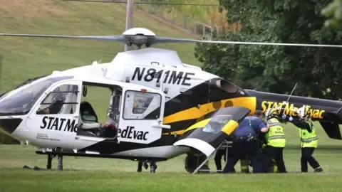 A group of officers injured by gunfire in the state of Pennsylvania, three of whom in critical health status