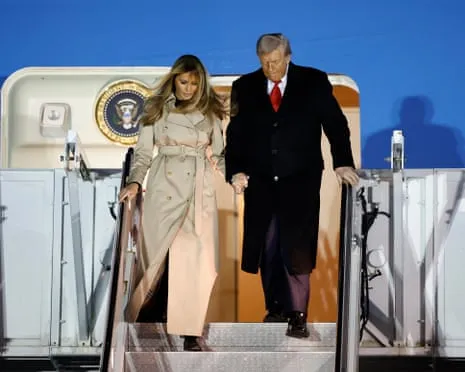 Donald Trump Preparing to Meet Britain's Monarch while Protesters Gather in the UK
